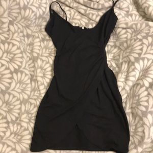 Black wrap dress